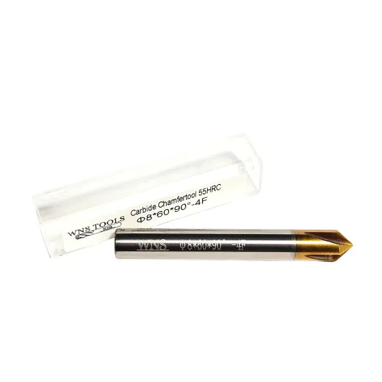 Fazownik węglikowy VHM Fi 8 x 60  90 stopni